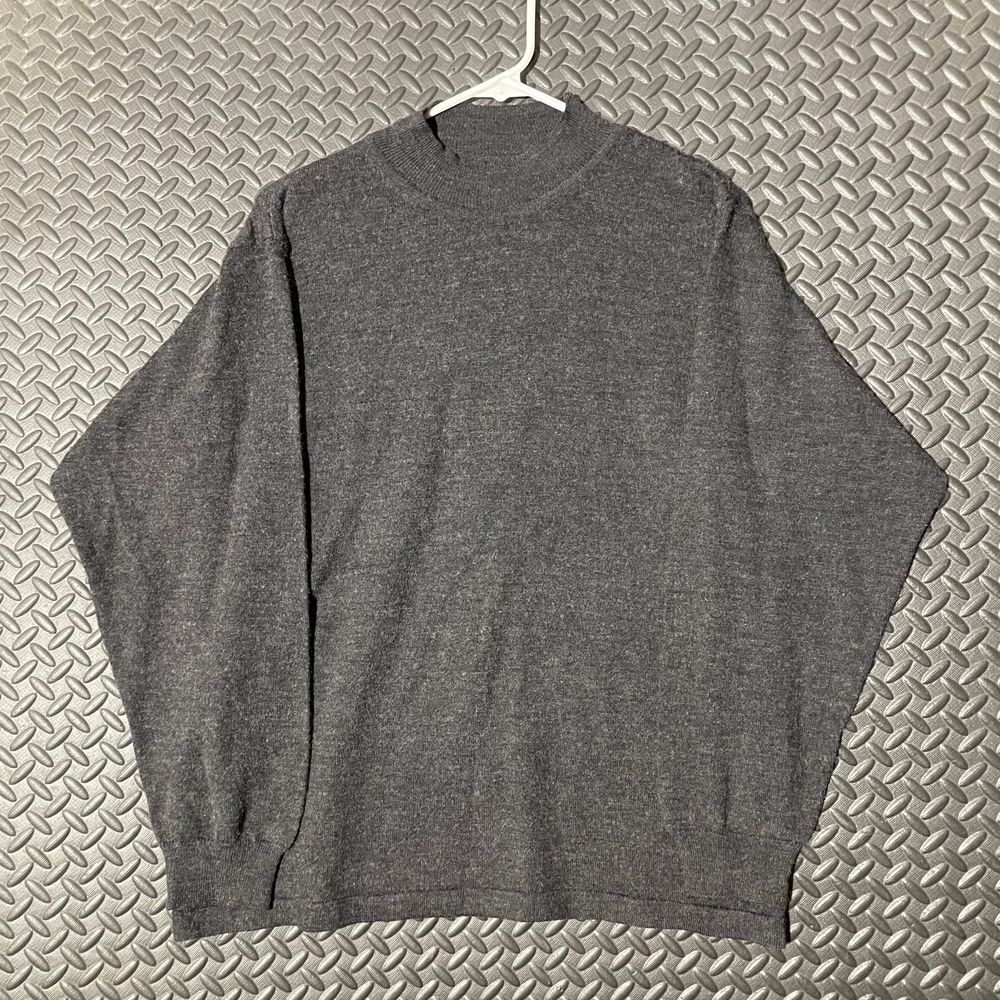 Geoffrey Beene Gray Wool Blend Casual Wear Pullover Sweater Men's Size Medium